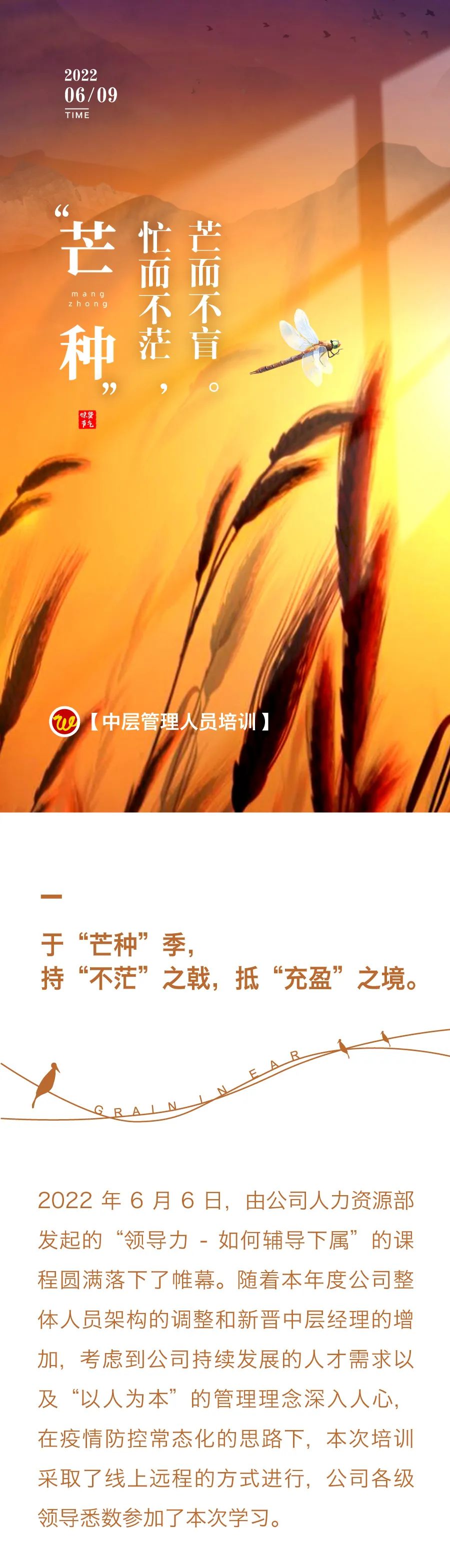 “芒種”忙而不茫，芒而不盲?！袑庸芾砣藛T培訓1.jpg